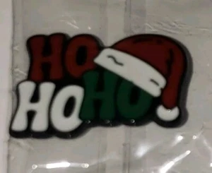 Ho Ho Ho mit Nikolausmütze 🎅 1" Zoll Brosche Anstecknadel Weihnachten Ferienzeit  - Bild 1 von 7