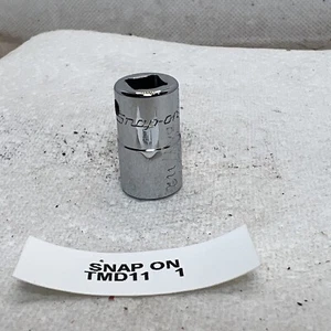 Unidad Snap On 1/4" 12-Pt 11/32" Zócalo Poco Profundo TMD11 Marcas del Propietario Anterior - Imagen 1 de 8