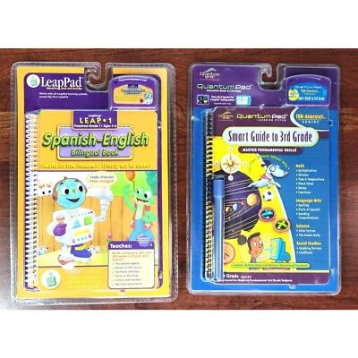 LeapPad Spanish-English Bilingual Book & QuantumPad Smart Guide to 3rd Grade NEW - Image 1 of 4