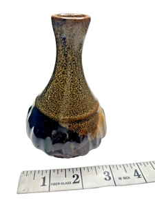 Craft Studio Pottery Bud Vase Drip Glaze MCM Made in USA - Picture 1 of 7