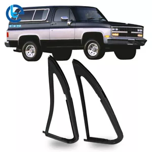 2pcs Front Vent Glass Window Weatherstrip Seals Set Fit For 1981-91 Chevy Blazer - Picture 1 of 14