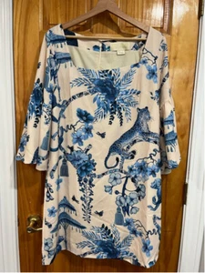 Mini Abito MESTIZA New York Vivienne Blu/Avorio Scimmia Toile XL Nuovo con Etichetta - Foto 1 di 10