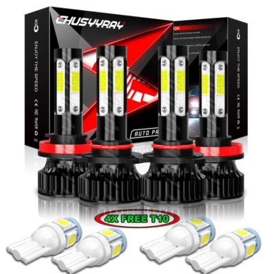 Kit de faros LED bombillas haz alto/bajo para Kenworth T680 T880 2013-2019 Foto 1 de 4