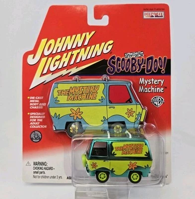 2001 Johnny Lightning Chrome  Scoopy Doo Mystery Machine Diecast MIP Sealed - Image 1 of 4