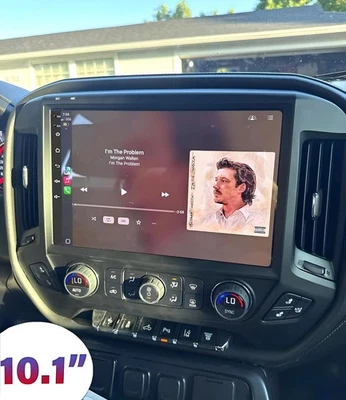 Apple Carplay Para Chevrolet Silverado 2014-2018 GMC Sierra Car Stereo Radio GPS - Image 1 of 4