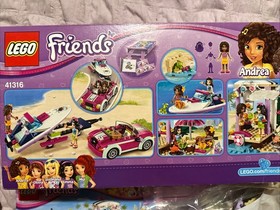 LEGO Friends: Andrea's Speedboat Transporter (41316) Complete In Box
