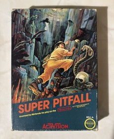 Nintendo NES 5 Screw Super Pitfall Complete CIB