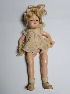 Peluca de dientes Arranbee NANCY 18" composición muñeca vintage años 40 ojos dormidos - Imagen 1 de 9