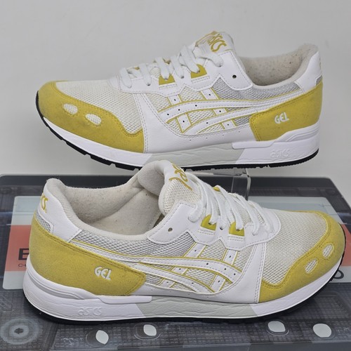 Scarpe running Asics gel lyte misura 8 5 eu 43 5 bianco senape maratona corsa