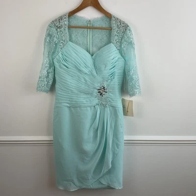 LanTing Braut mintgrün helltürkis Midi Anlass Brautkleid - Bild 1 von 4