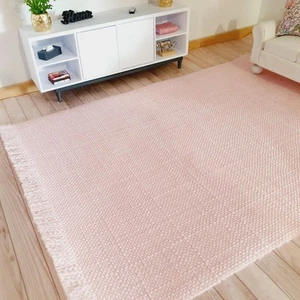 Alfombra rosa grande Dolls House Ex escala 1:12, alfombra miniatura (RUG-EX) - Imagen 1 de 4