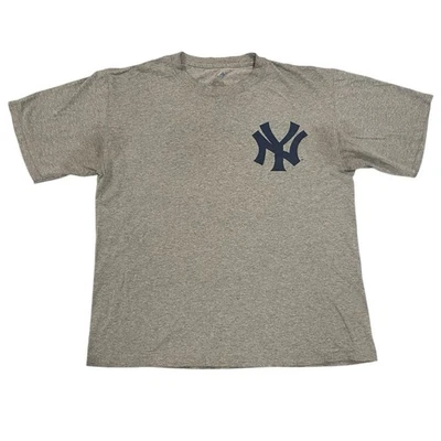 MAJESTIC New York Yankees NYY Alex Rodriguez #13 Adult GRAY 2008 T-Shirt LARGE - Image 1 of 4