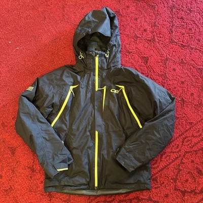 Chaqueta de esquí Outdoor Research Axcess Recco negra verde para hombre mediana Goretex Foto 1 de 4