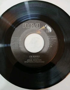 John Denver~I'm Sorry~Calypso~1975 RCA 45rpm Vinyl Record - Picture 1 of 4