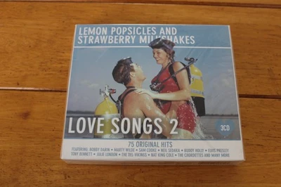 Love Songs 2 CD 3 Disc Box Set Lemon Popsicles Strawberry Milkshakes 75 Hits Pop - Image 1 of 2