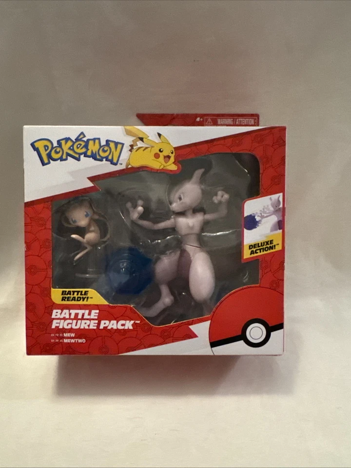 Jazwares Pokémon MEW & MEWTWO Battle Figure Pack