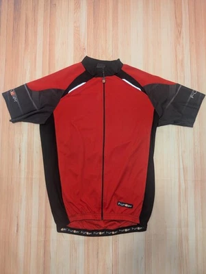 Men's Funkier Short Sleeve Cycling Jersey/ Size Medium / Red And Good Condition - Image 1 of 4