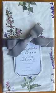 NEU Pottery Barn x Monique Lhuillier Kräuter Provence Perkal Kissenbezüge König Set - Bild 1 von 13