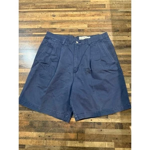 Eddie Bauer Pleated Shorts Casual Cotton Blend Mens Size 36 Preppy Walking VTG - Picture 1 of 6
