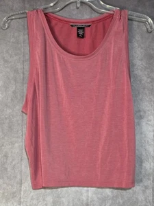 Vintage Victoria's Secret Satin Crop Sleep Lingerie Cami Tank Top Pink Size M - Picture 1 of 8