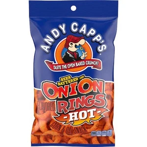 Andy Capp's Beer Battered Onion Rings Hot 2 Oz Bag 3-Pack - Picture 1 of 1