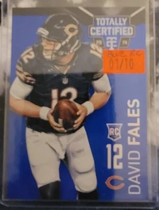 DAVID FALES 2014 Panini Totally Certified #111 Mirror Blue RC Rookie BEARS /10  - Picture 1 of 1