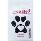 Pawprint Rubber Cling Stamp 2 x 2 inches