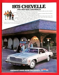 Chevrolet Chevelle 1975 folleto de ventas Laguna tipo S3 Malibu cupé clásico sedán - Imagen 1 de 9