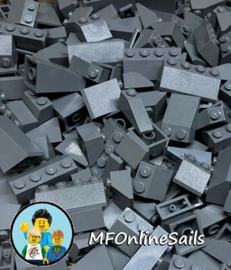 100 Slopes LEGO Dark Bluish Gray Bulk 3039 3037 3678 4460 3684 3298 Mountain - Picture 1 of 5