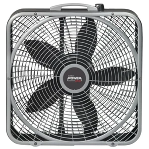 Lasko 20 in. Power Plus Box Fan 3-Speed Floor Steel Indoor Built-in Carry Handle - Picture 1 of 11