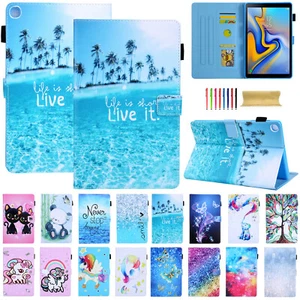 Magnetic Leather Wallet Case Cover For Samsung Galaxy Tab A7 Lite 8.7" T220 T225 - Picture 1 of 86