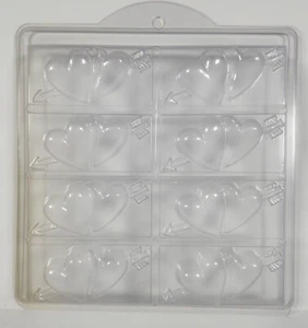 MILKY WAY SOAP MOLDS - HEARTS 2×4 GRID - MANY OTHERS AVAILABLE IN MY STORE!  - Picture 1 of 2