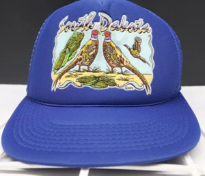 Vintage South Dakota Pheasant Mesh Trucker Hat Cap Snapback Western Supply - Picture 1 of 7
