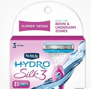 Schick Hydro Silk 3 Razor Blades Refills for Women, 4 Count - Picture 1 of 1