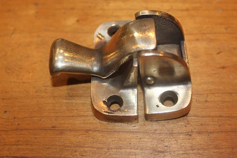 Antique Cast Bronze Payson Ice Box Latch & Keeper Patent 4-25-1899 O-24 Cover