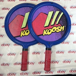 VINTAGE Koosh Ball Paddles Racquets 1992 Oddzon Blue Purple Bundle of 2 - Picture 1 of 7