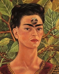 Print or Canvas - Thinking about death - by Frida Kahlo - Picture 1 of 1