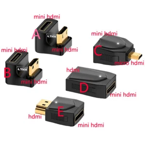 Mini HDMI zu HDMI kompatibel Micro Konverter Adapter HDTV Laptop Monitore Stecker - Bild 1 von 6