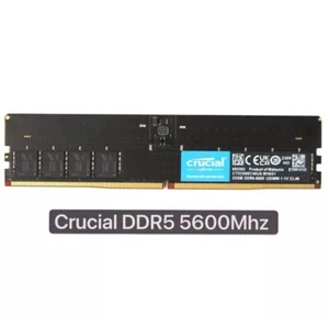 New Crucial DDR5 32GB 5600MHz PC5-44800 UDIMM Desktop Memory Ram (CT32G56C46U5) - Picture 1 of 6