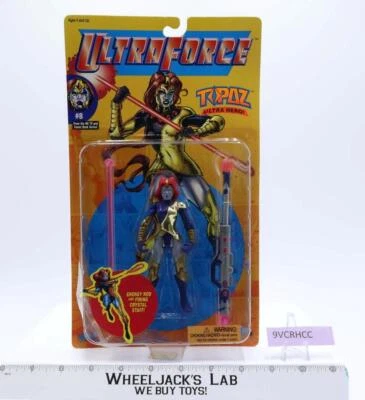 Figura de acción Topaz Ultra Hero Ultra Force 1995 Lewis Galoob Toys NUEVA MOSB Foto 1 de 2