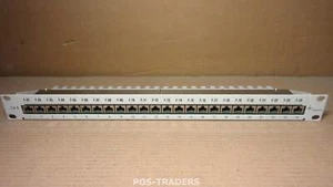 TELEGARTNER CAT.6 Panneau de brassage 19"/10" unité de montage en rack 1 HU 24 ports - Photo 1/3