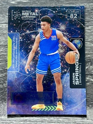 2021 SKYBOX METAL UNIVERSE CHAMPIONS - JADEN SPRINGER #82 - Image 1 of 2