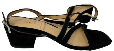 Sandálias sociais femininas LC Lauren Conrad Emeliah tiras pretas tamanho: 8 140N - Imagem 1 de 4