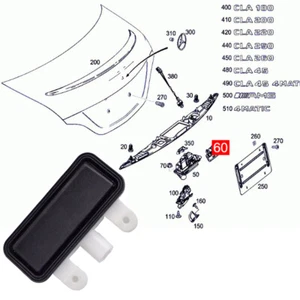 New Rear Tailgate Boot Release Switch for Mercedes-Benz W156 GLA-Class 2014-2018 - Picture 1 of 12