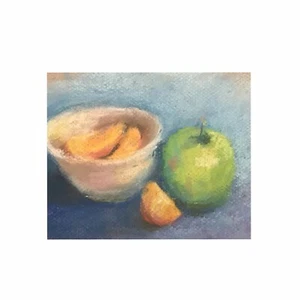 Limited Edition ACEO Art Print /50 Pastel Stilllife Fruit Painting Free Ship - Picture 1 of 2