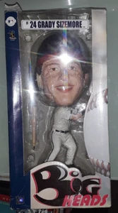 forever collectibles big heads # 24 GRADY SIZEMORE bobblehead NEW cover tears - Picture 1 of 3