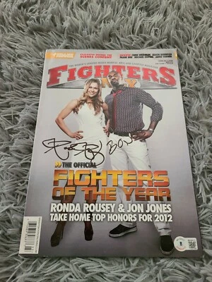 MMA Magazine Signed By RONDA ROUSEY & JON BONES - Image 1 of 4
