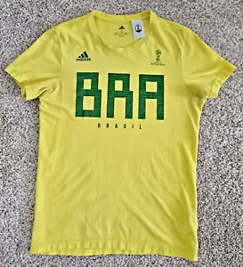 Adidas Men's Brasil Brazil National Soccer FIFA World Cup Russia 2018 Small - Picture 1 of 7