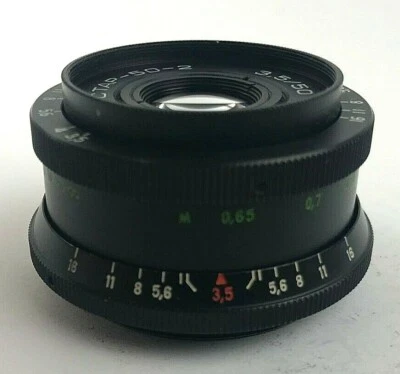 US Seller Industar 50-2 50mm f3,5 Soviet Bokeh portrait Lens DSLR M42 Mount - Image 1 of 4