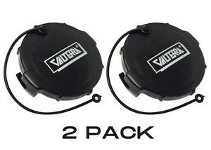 2 Black Valterra Waste Valve 3" Bayonet Cap Prevent Loss Strap Leak Seal SALE - Picture 1 of 4